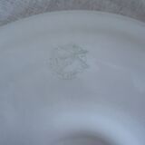 6 assiettes a huitres barbotine moulin des loups  bleu gris 1492 faience ancienne