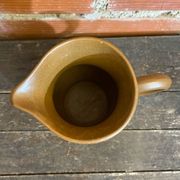 Old pichet sarreguemines beige ceramic 1970s vintage