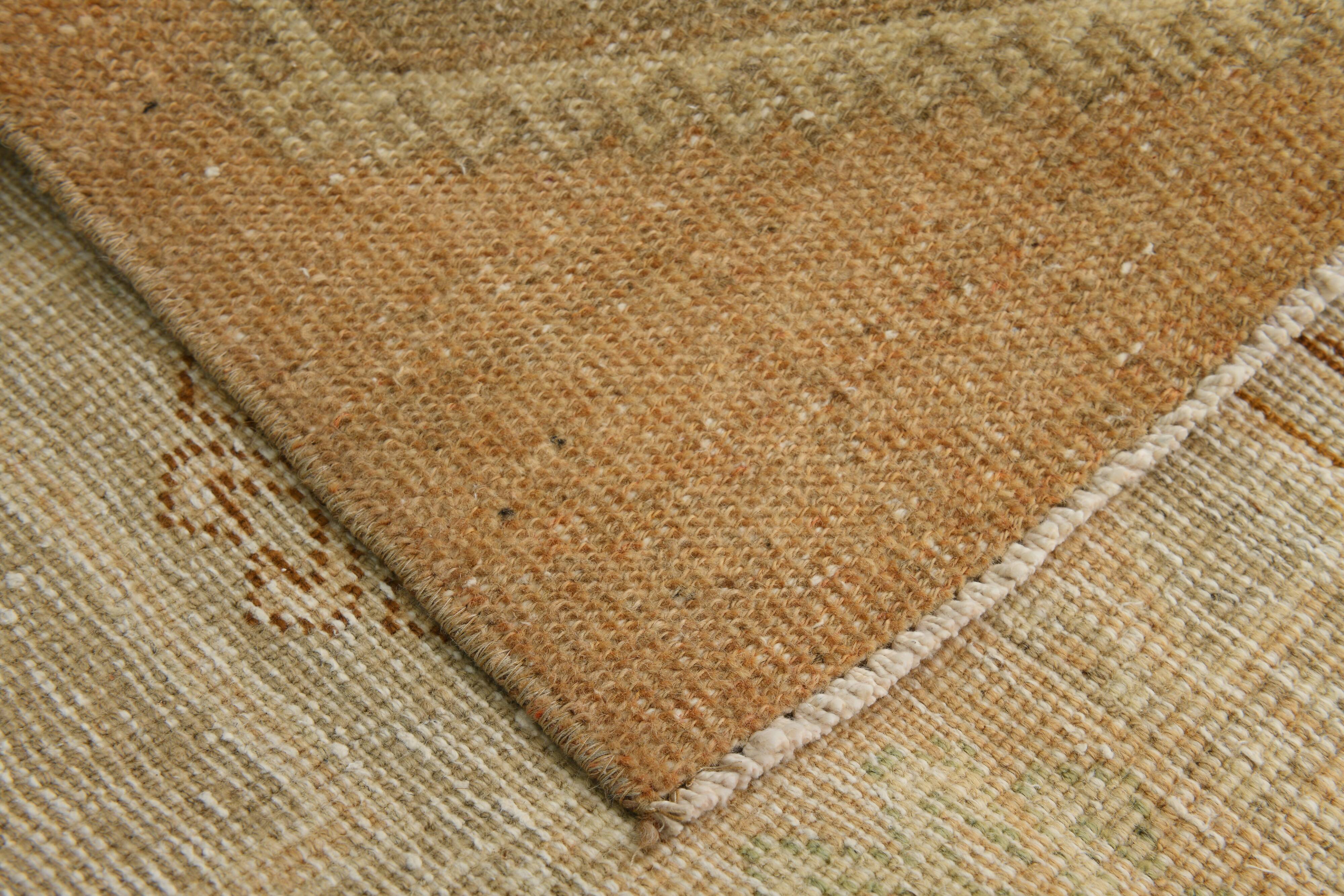 Tapis de couloir vintage taupe, 92 x 321 cm