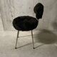 Chaise Pelfran en fausse fourrure, années 70