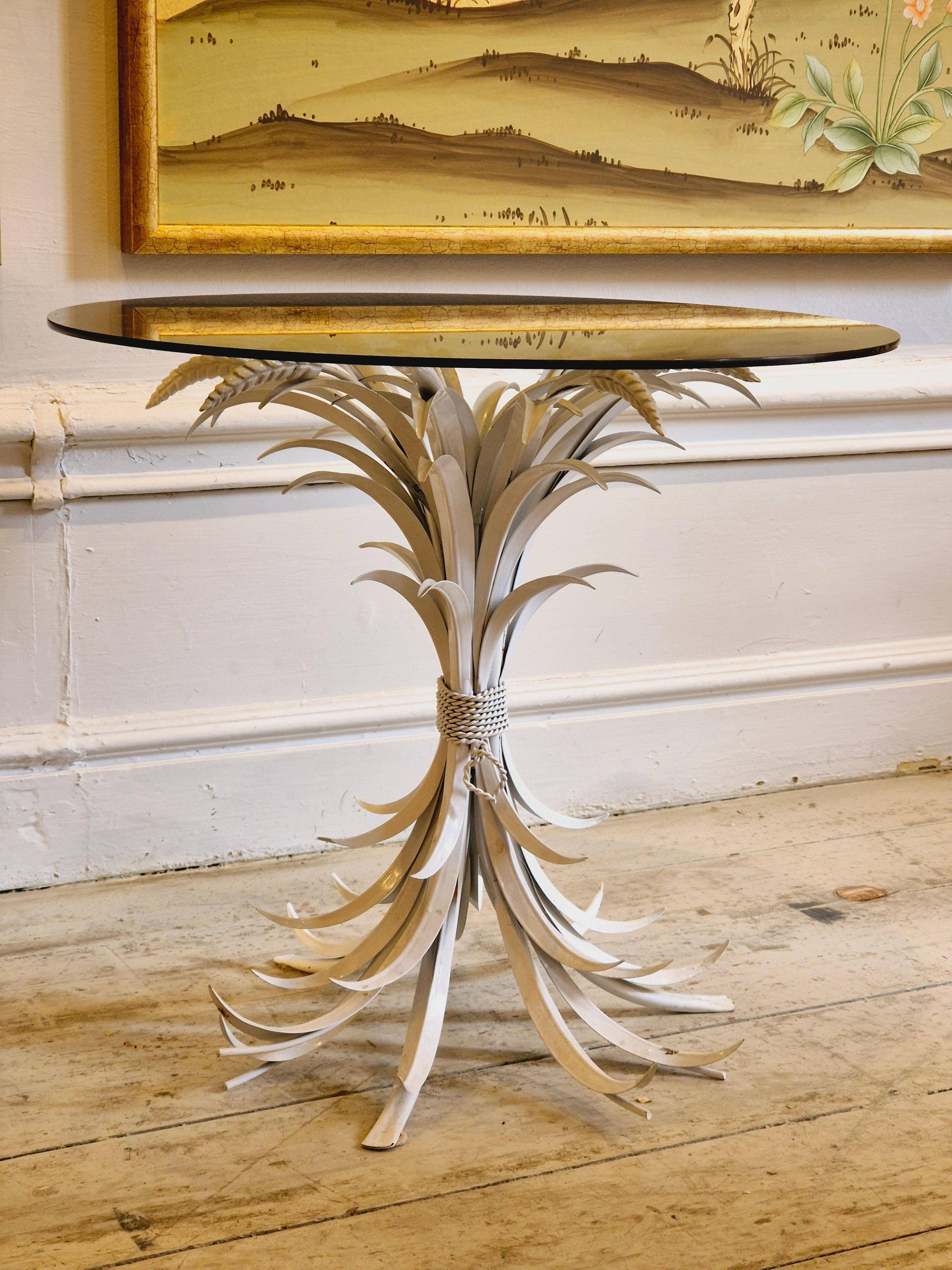 Hans Kögl, "Coco Chanel" - metal side table, Hollywood Regency