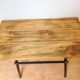 Wooden and metal side table industrial style 6070s