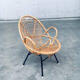 Set of Rattan Lounge Chairs attributed to Rohe Noordwolde, 1960s