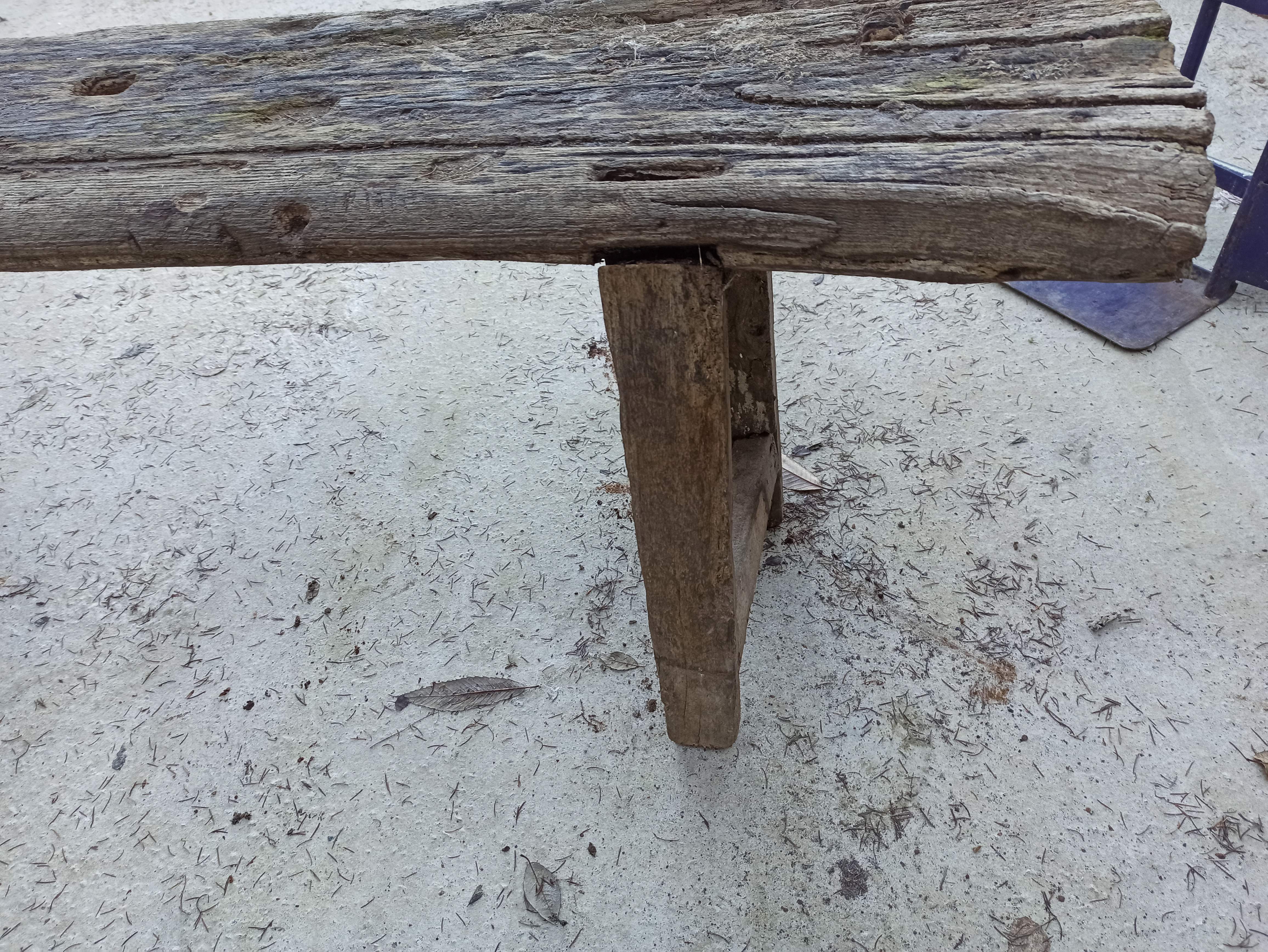 198 cm old wooden workbench carpenter