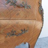 Louis XV chest of drawers in rosewood marquetry