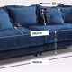 Canapé lullaby 3 seater petrol blue velvet kare design