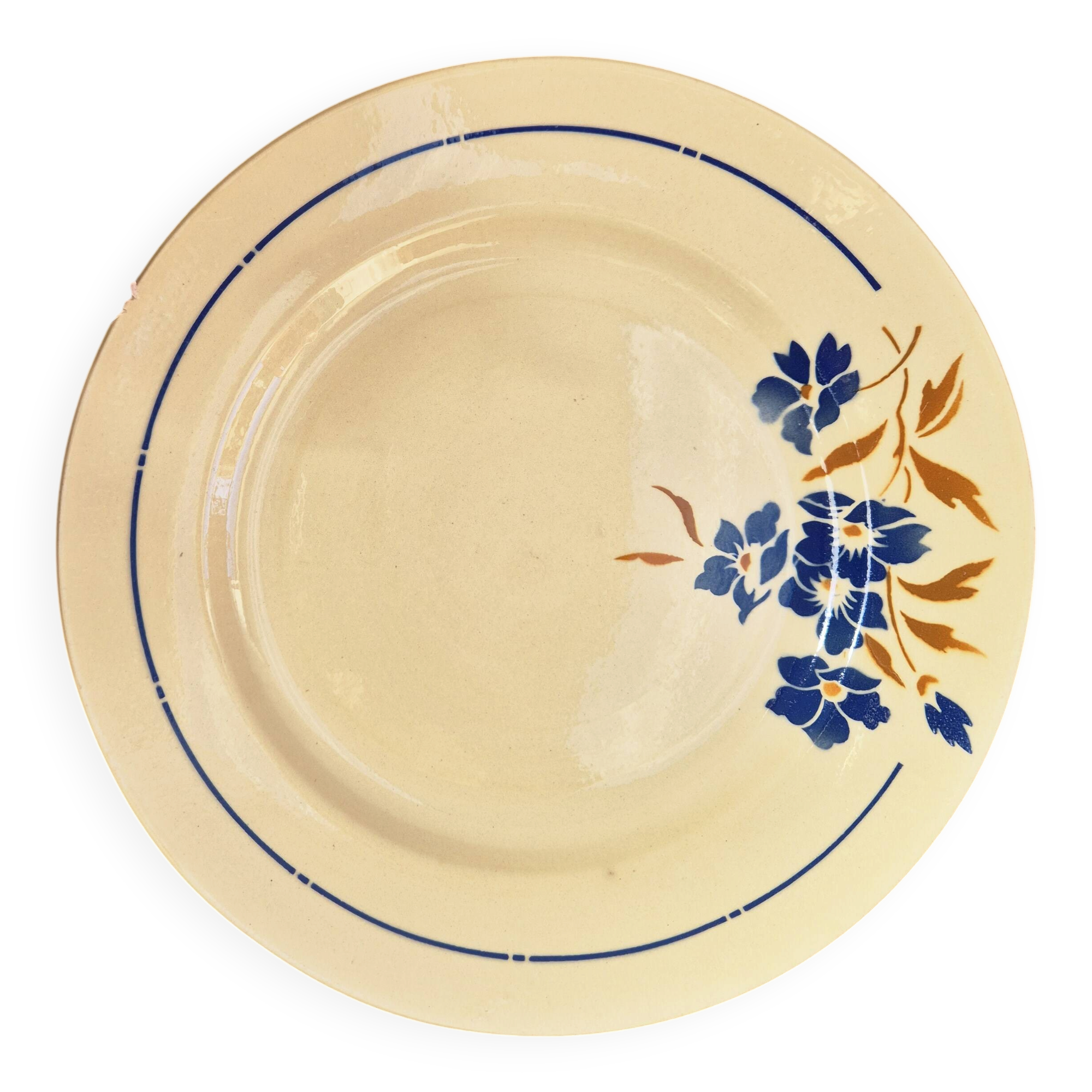 Vintage porcelain plate Badonviller