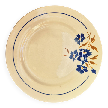 Plat vintage porcelaine Badonviller