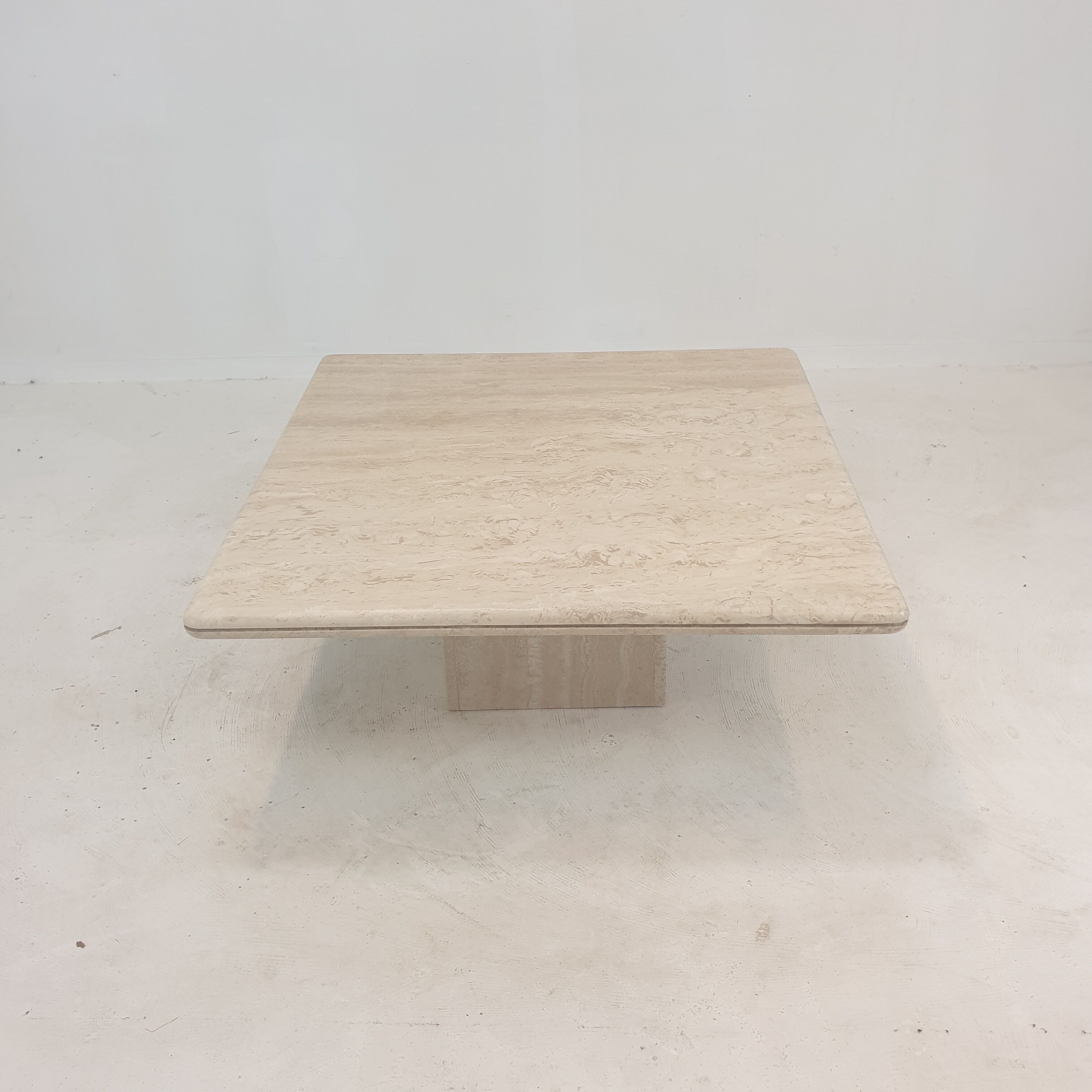 Italian Travertine Coffee Table, 1980's