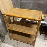 Rattan shelf