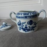Vista alegre margao blue and white porcelain sugar bowl