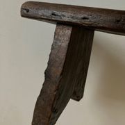 Banc de campagne étagère art populaire début 20e