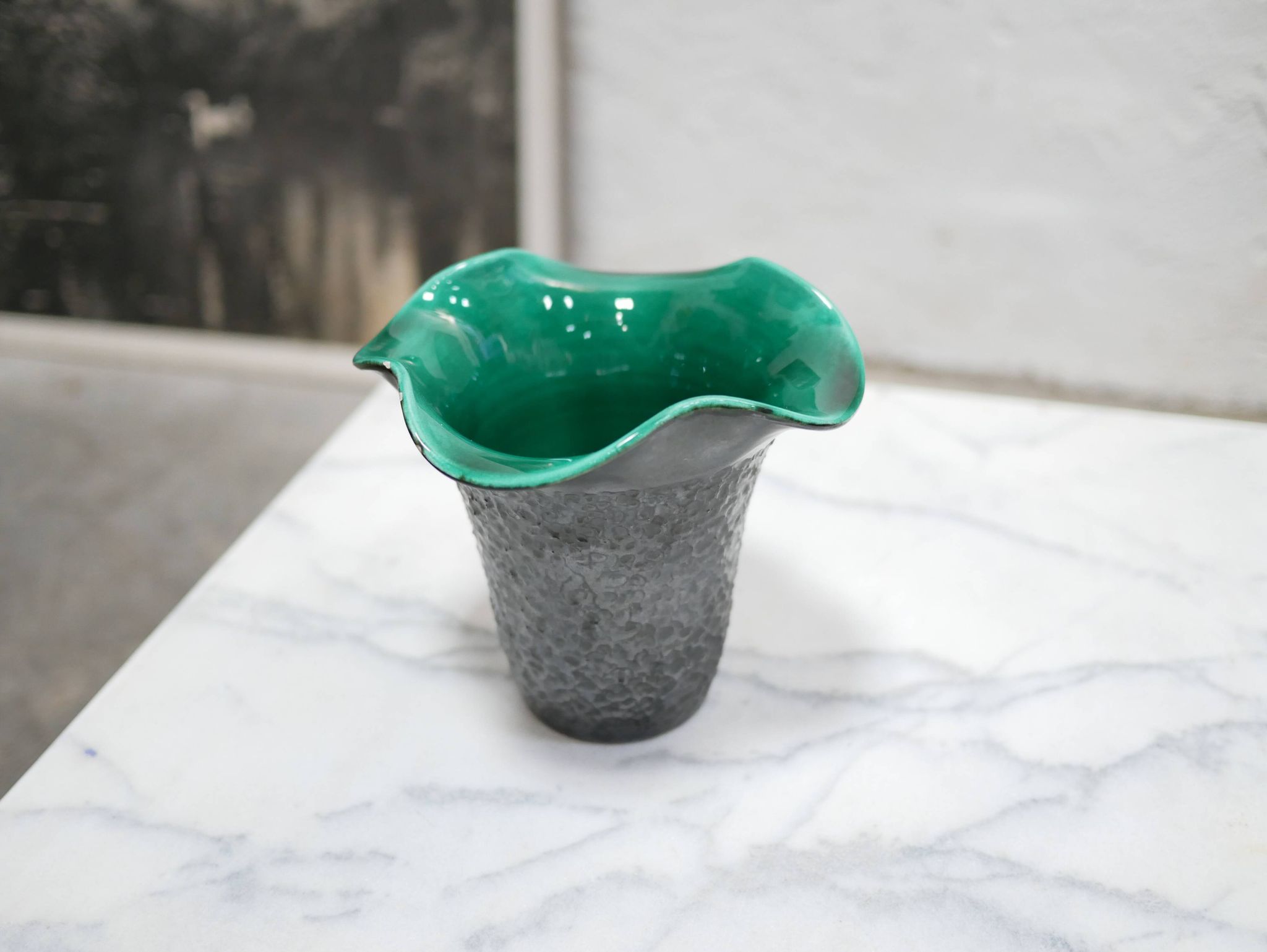 Vase corolle vintage en céramique