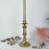 Candle holder in chiseled bronze Louis XVI style