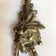 Pair of bronze door knockers - Empire lion head handles