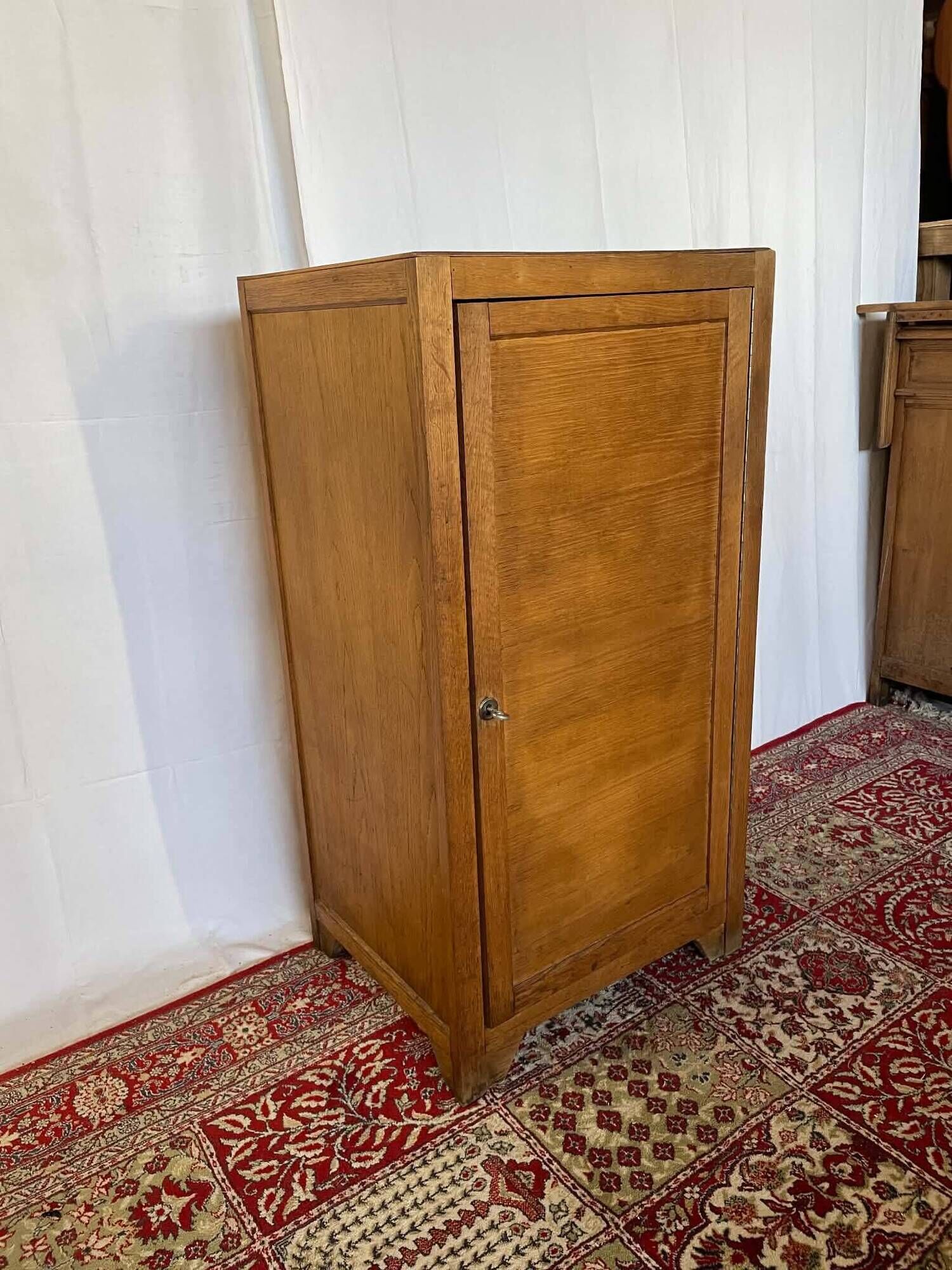 Old oak school furniture – Vintage storage unit