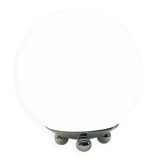 Tecnolumen Table Lamp, Glass & Chrome Sphere, Vintage Art Deco Design, Unique Postmodern Desk Light, Made in Germany