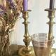 Pair of brass candlesticks