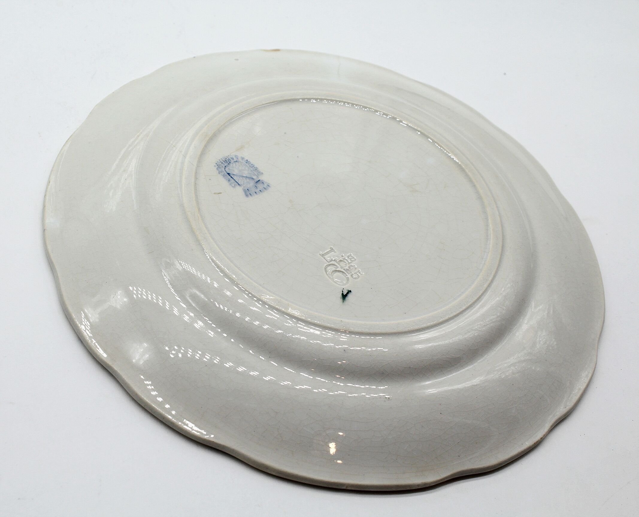 Plate "time is money" vintage digoin