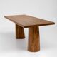 Sculptural Solid Oak Desk