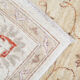 Handmade ziegler carpet cream wool floral area rug- 100x147cm