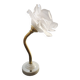 Wall lamp old tulip glass paste shape flower gooseneck brass porcelain art deco 1930