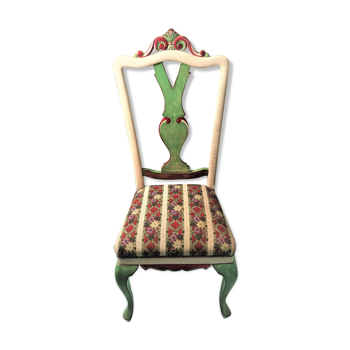 Chair with lyre backrest