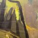 Portait de femme Fauviste, tableau huile sur toile 1947, LUC PEROT 'Colette