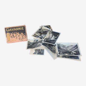 Old souvenir cover of 12 views of Gavarnie 20s
