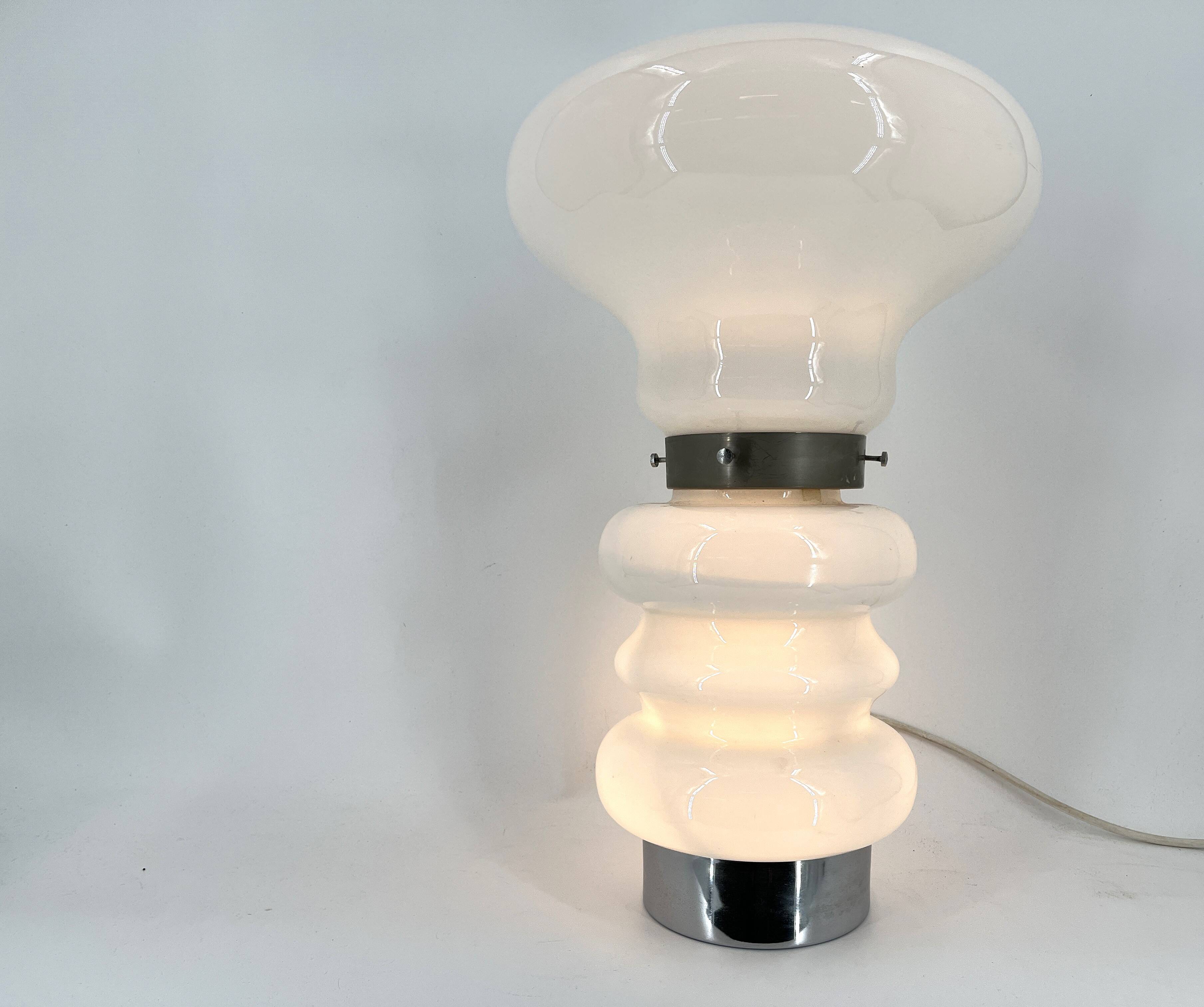 Vintage murano glass table lamp, 1960s