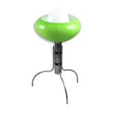 Mid-century Italian Green Glass Floor Lamp