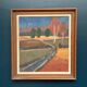 Original Mid Century Swedish Oil On Canvas – “Landscape” By Thure Wahlström – Vintage & Framed