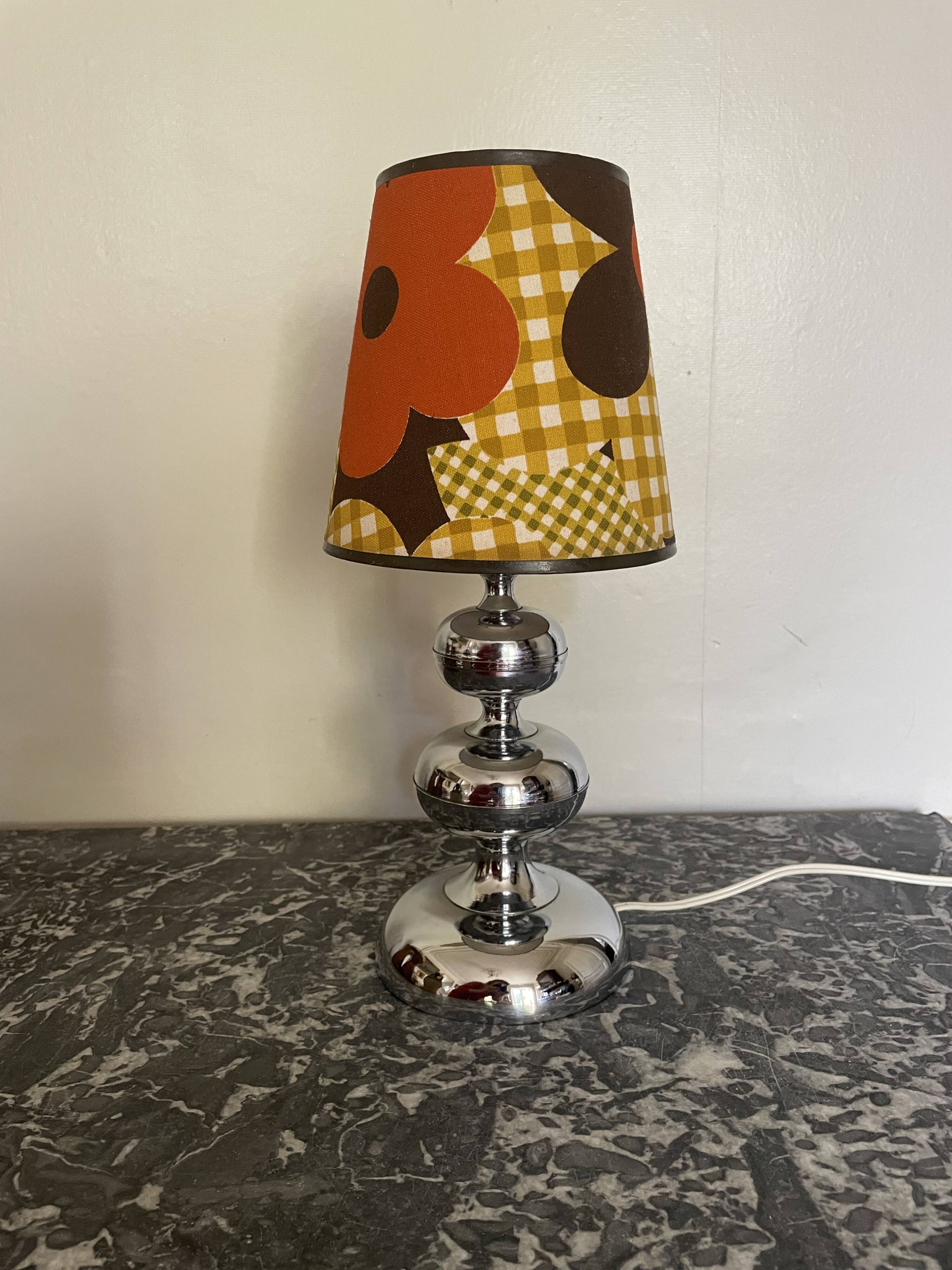 Lampe chromée années 70