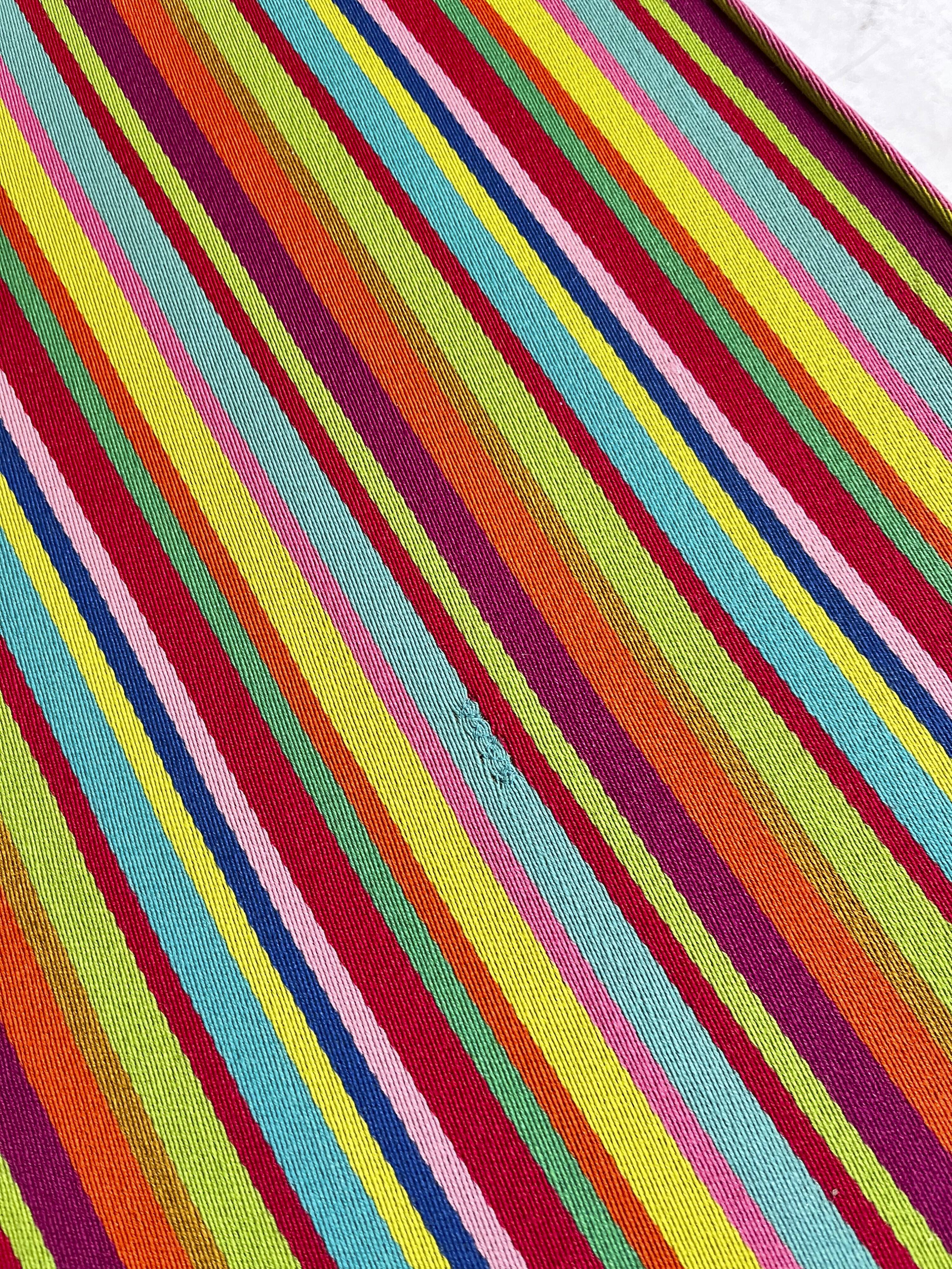 Compact sofa Eames Vitra Alexander Girard Miller stripe fabric
