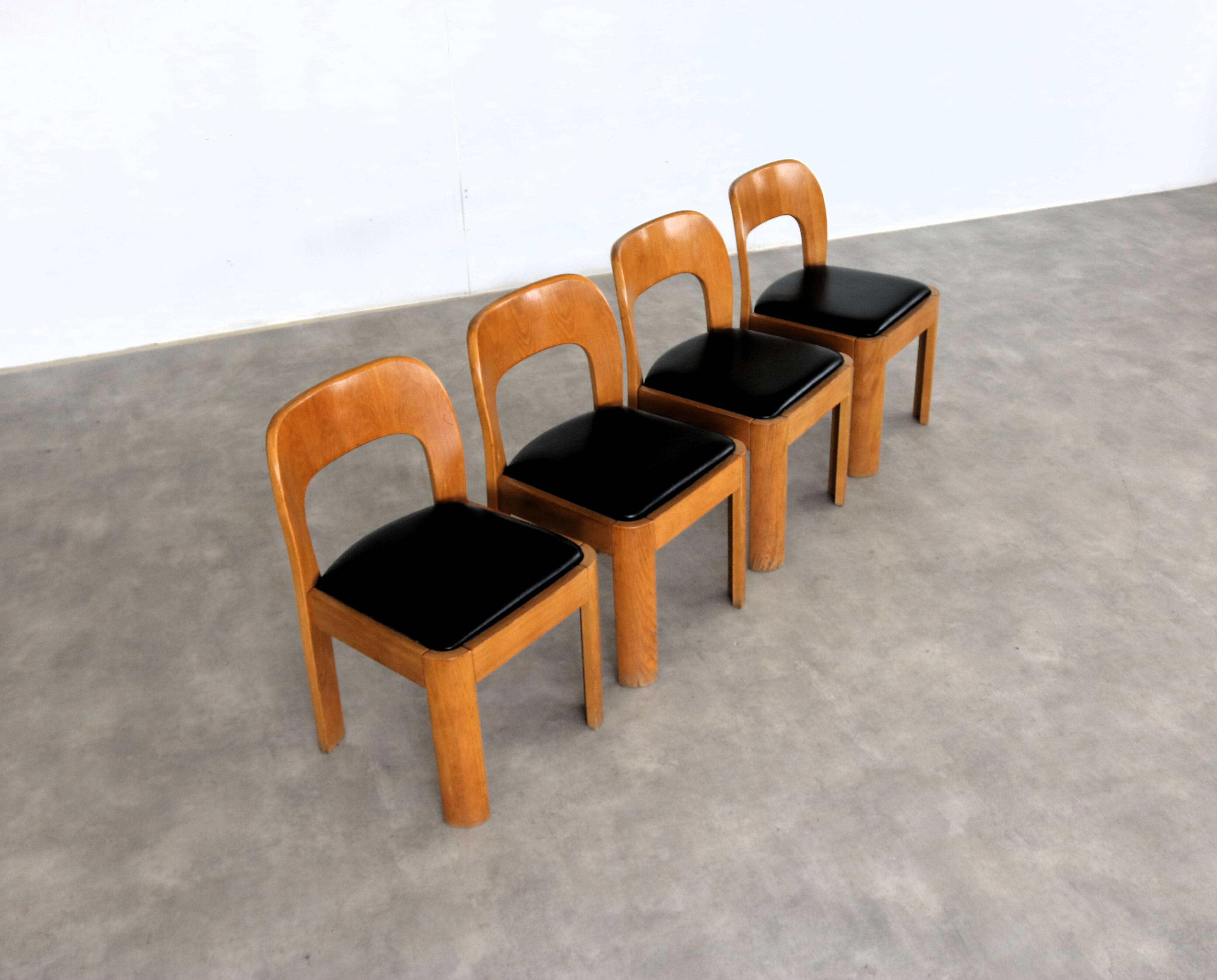 vintage eetkamerstoelen | stoelen | jaren 60 | eiken