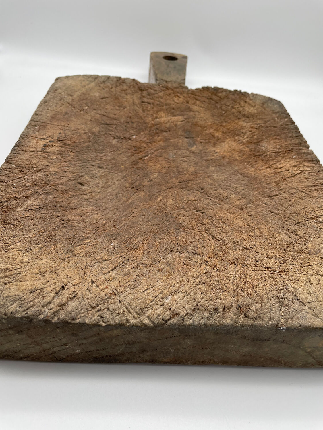 Ancienne planche billot à découper en bois