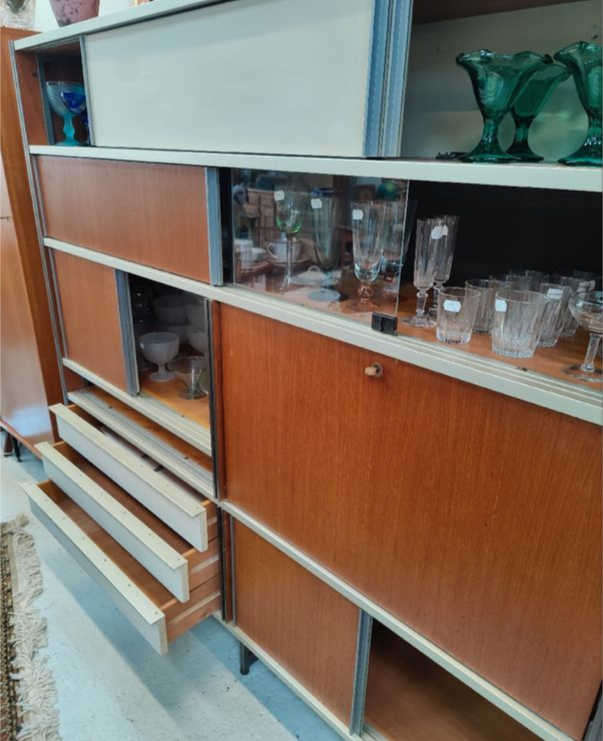 Georges Frydman Library. Signed EFA furniture.