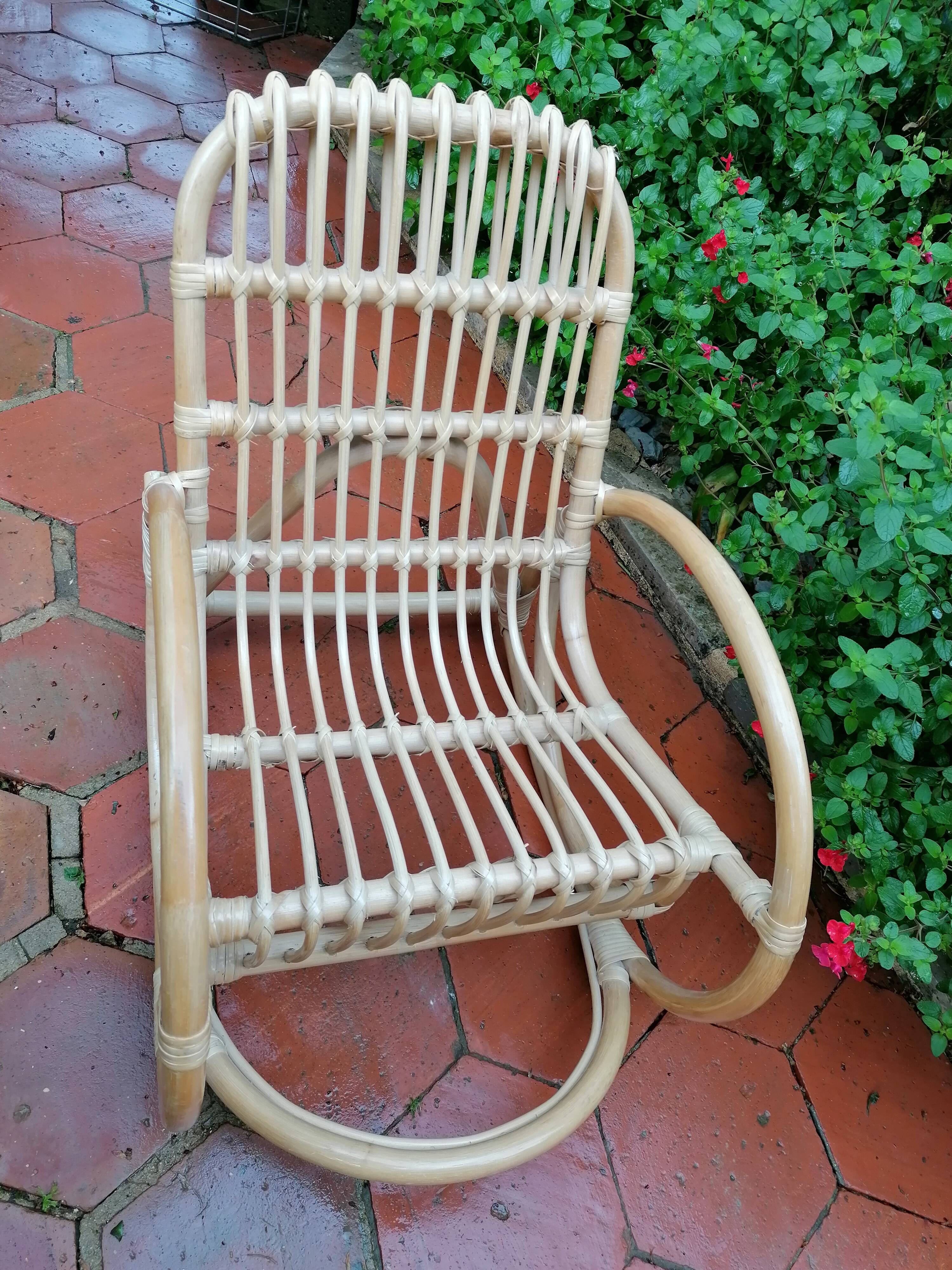 Rocking-chair child rattan
