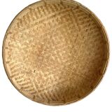 Old round wicker/bamboo basket