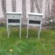 Pair of 1-drawer bedside tables, Louis XV style, Luxembourg green