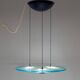 Pendentif Aurora Blue de l'ère spatiale par Arteluce, Perry King et Santiago Miranda,