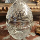 Old egg-shaped drapery/candy box