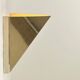 Pair of vintage geometric wall lights, Brass, France 1970