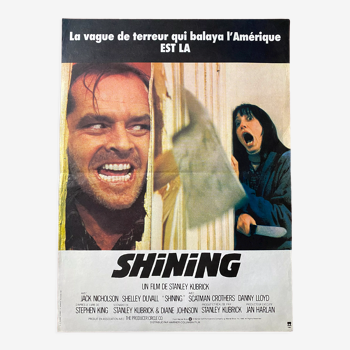 Affiche cinéma originale « Shining » Stanley Kubrick, Jack Nicholson 40x60cm 1980