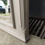 Old grey patinated mirror