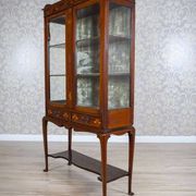 Vitrine en acajou incrustée anglaise