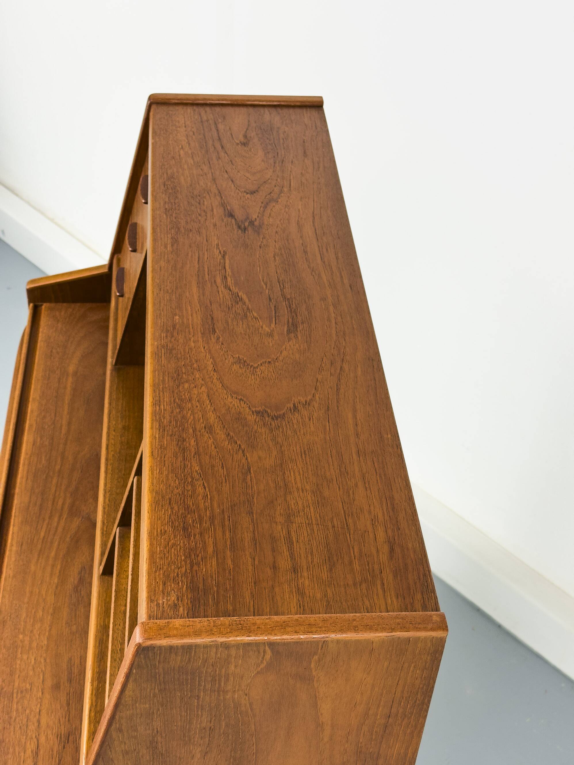 Secrétaire en teck de Chr. Møller, années 1960