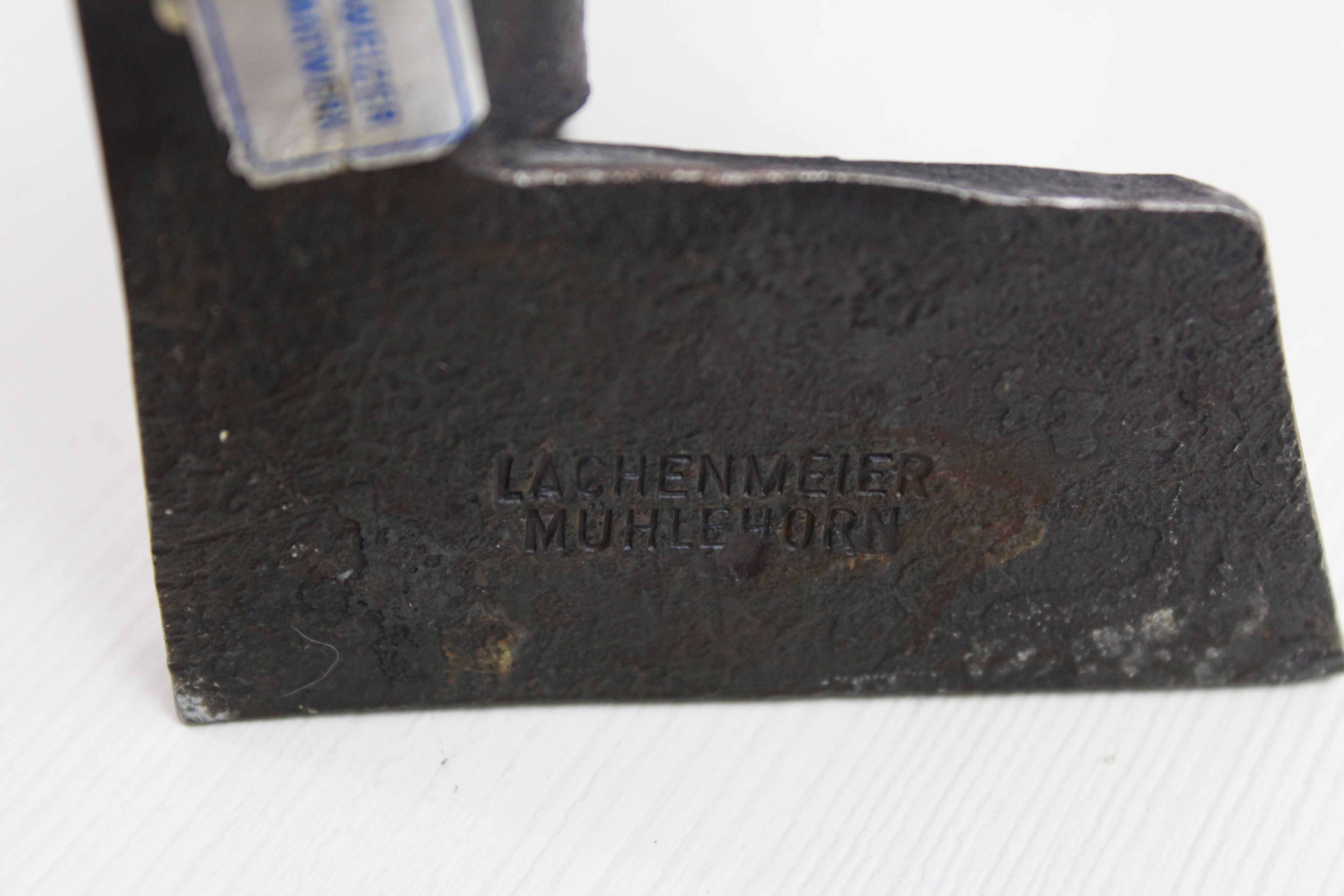 Brutalist cast iron candlestick