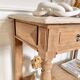 Raw wood console