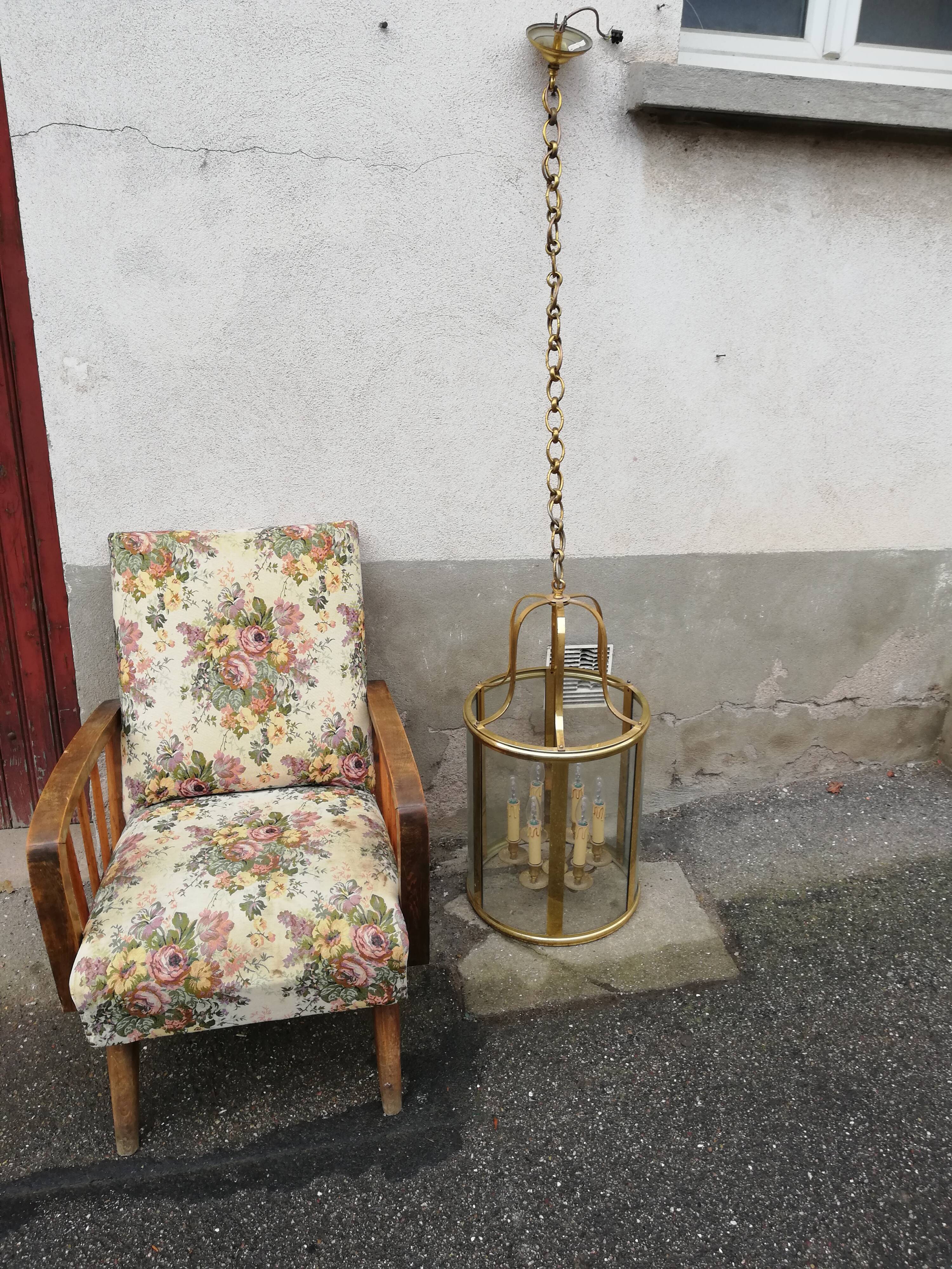 Vintage brass lantern